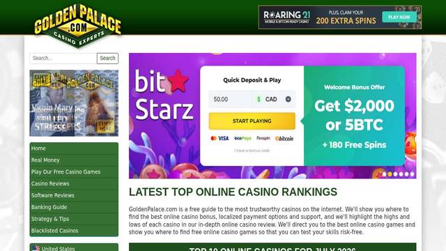 Golden Palace casino screenshot